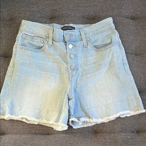 J Crew Light Blue Women's Denim cut off Shorts. Size 28